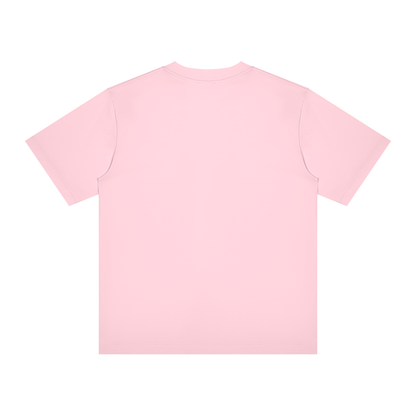 Unisex Slim Fit Crewneck T-Shirt in light pink, alternate angle
