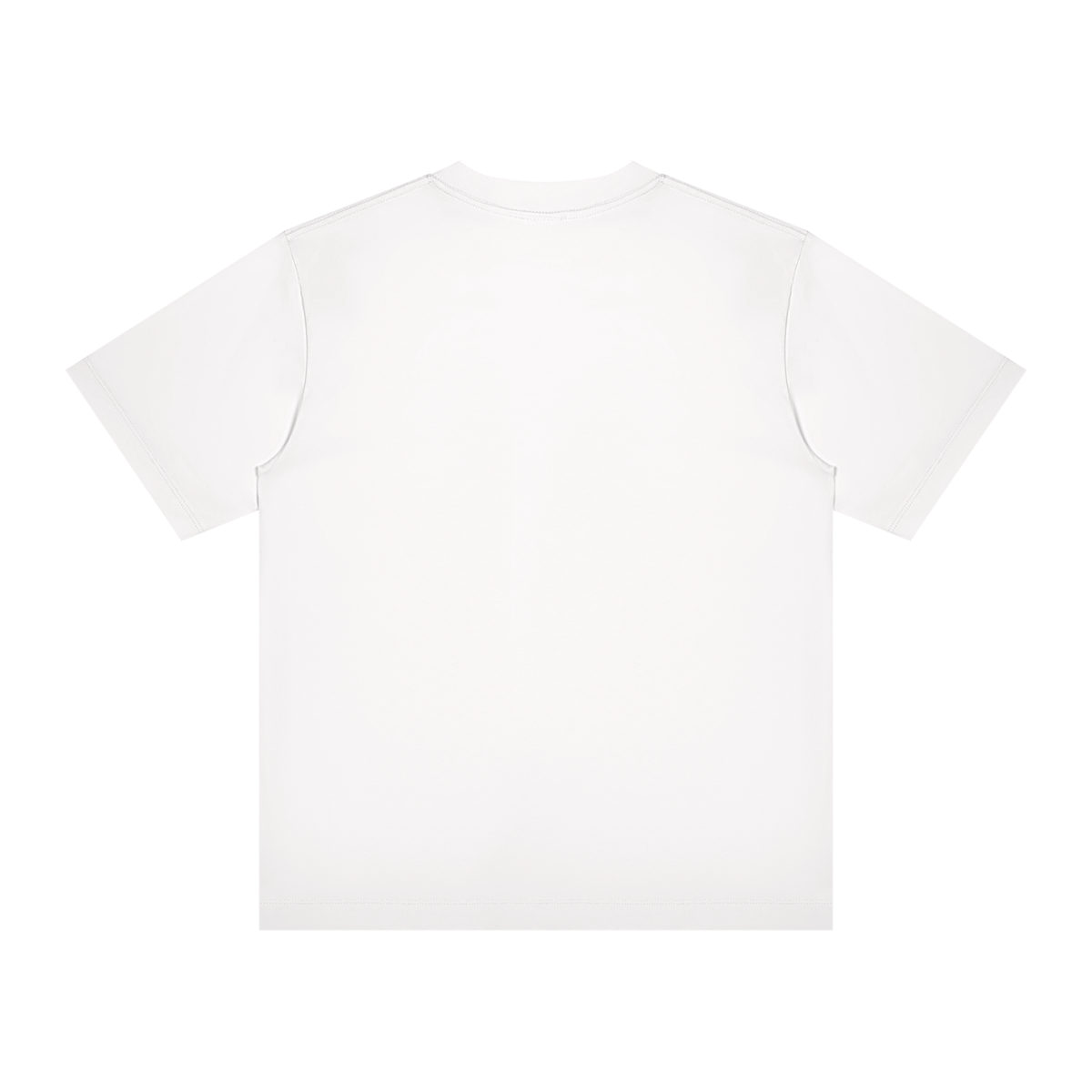 Unisex Slim Fit Crewneck T-Shirt in white, alternate angle
