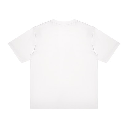 Unisex Slim Fit Crewneck T-Shirt in white, alternate angle