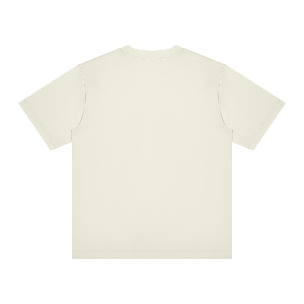 Unisex Slim Fit Crewneck T-Shirt in white gray, alternate angle