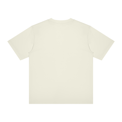 Unisex Slim Fit Crewneck T-Shirt in white gray, alternate angle