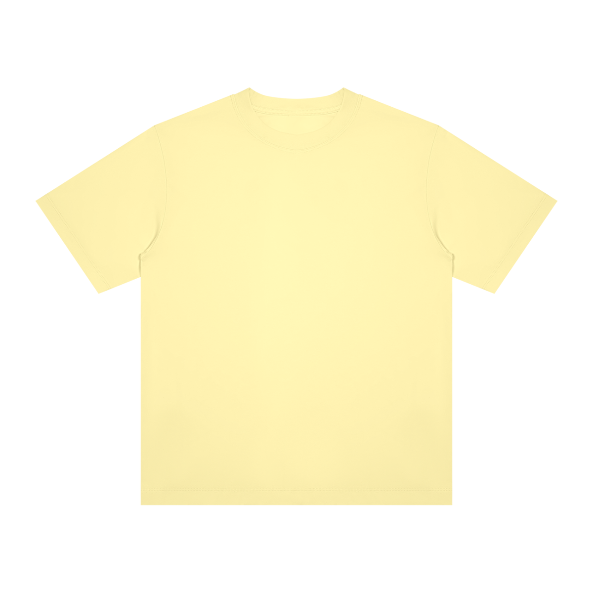 Unisex Slim Fit Crewneck T-Shirt in yellow