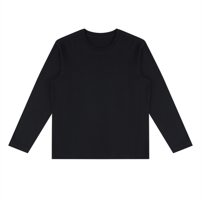 Unisex Slim Fit Long Sleeve T-Shirt in black