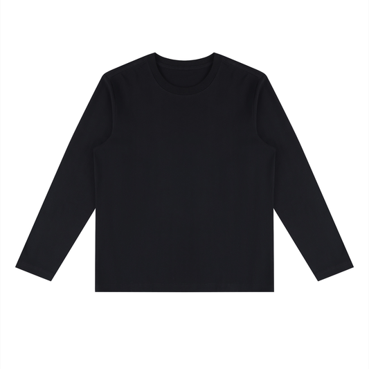 Unisex Slim Fit Long Sleeve T-Shirt in black