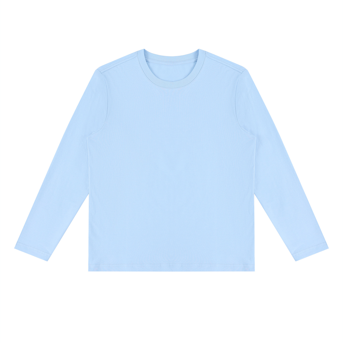 Unisex Slim Fit Long Sleeve T-Shirt in sky blue