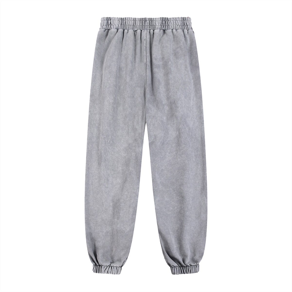 Unisex Snow Wash Heavyweight Jogged Sweatpants in light gray, alternate angle