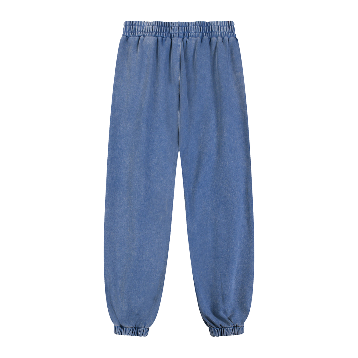 Unisex Snow Wash Heavyweight Jogged Sweatpants in royal blue, alternate angle