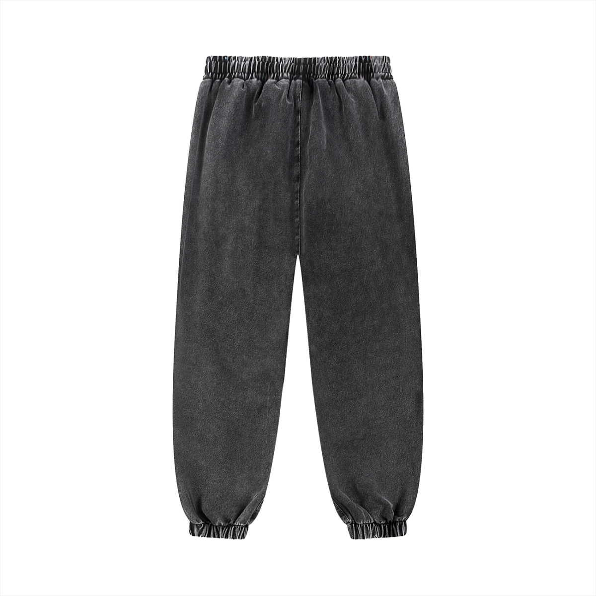 Unisex Snow Wash Jogged Sweatpants in black, alternate angle