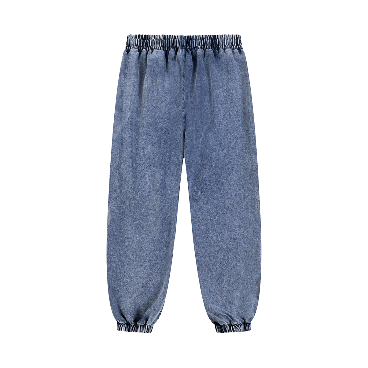 Unisex Snow Wash Jogged Sweatpants in light blue, alternate angle