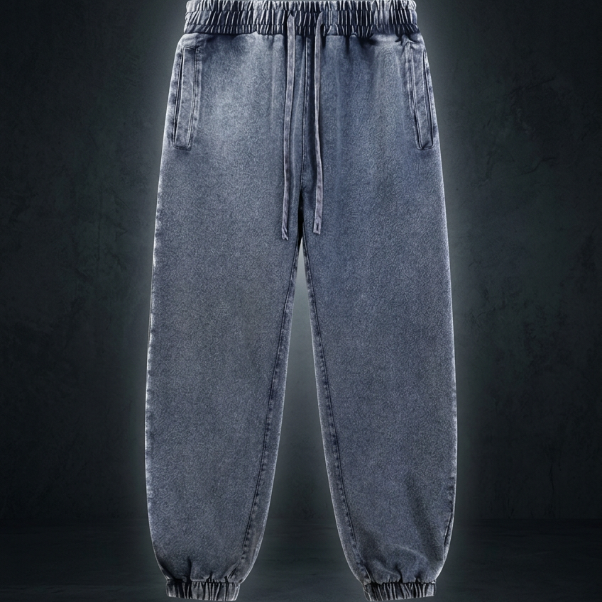 Unisex Snow Wash Jogged Sweatpants