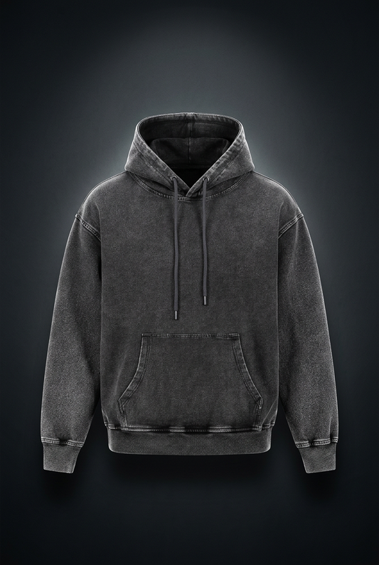 Unisex Snow Wash Oversized Hoodie