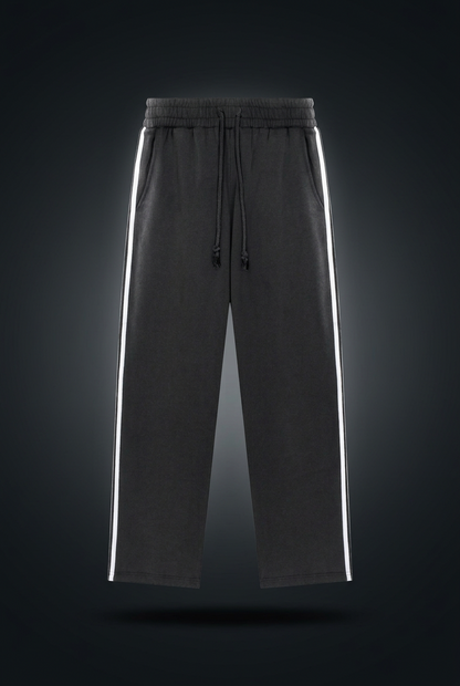 Unisex Snow Washed Contrast Tape Sweatpants