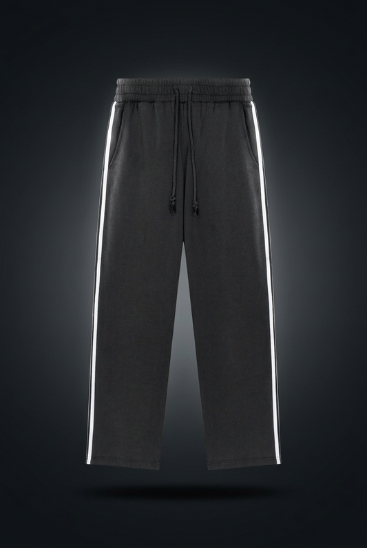 Unisex Snow Washed Contrast Tape Sweatpants