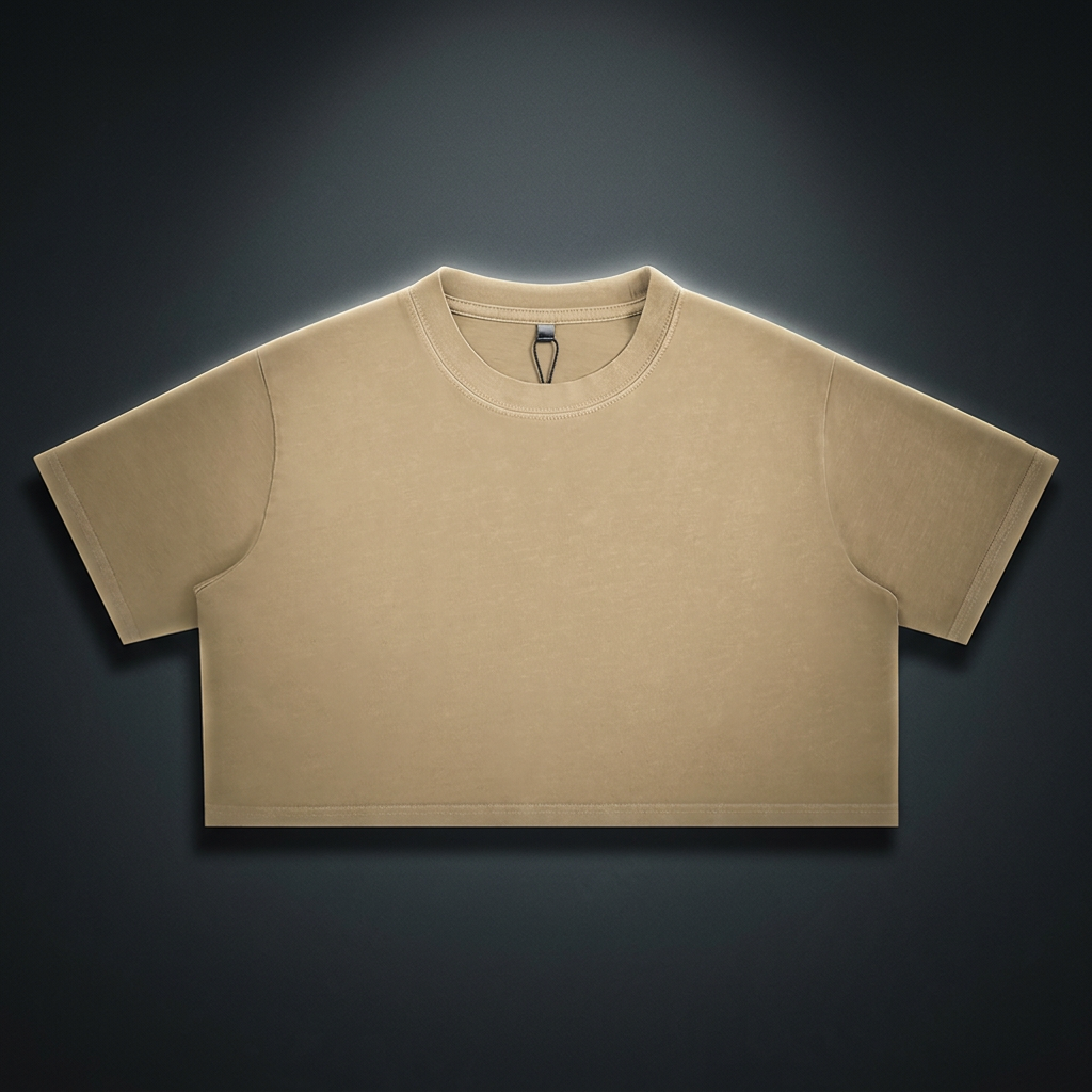 Unisex Snow Washed Crop Top