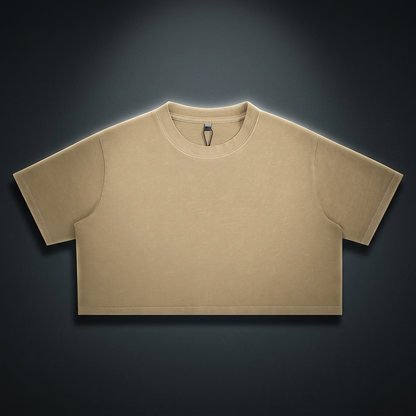Unisex Snow Washed Crop Top