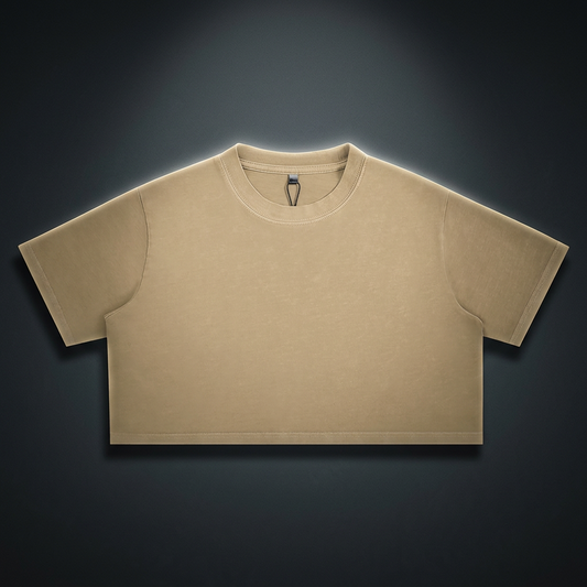 Unisex Snow Washed Crop Top