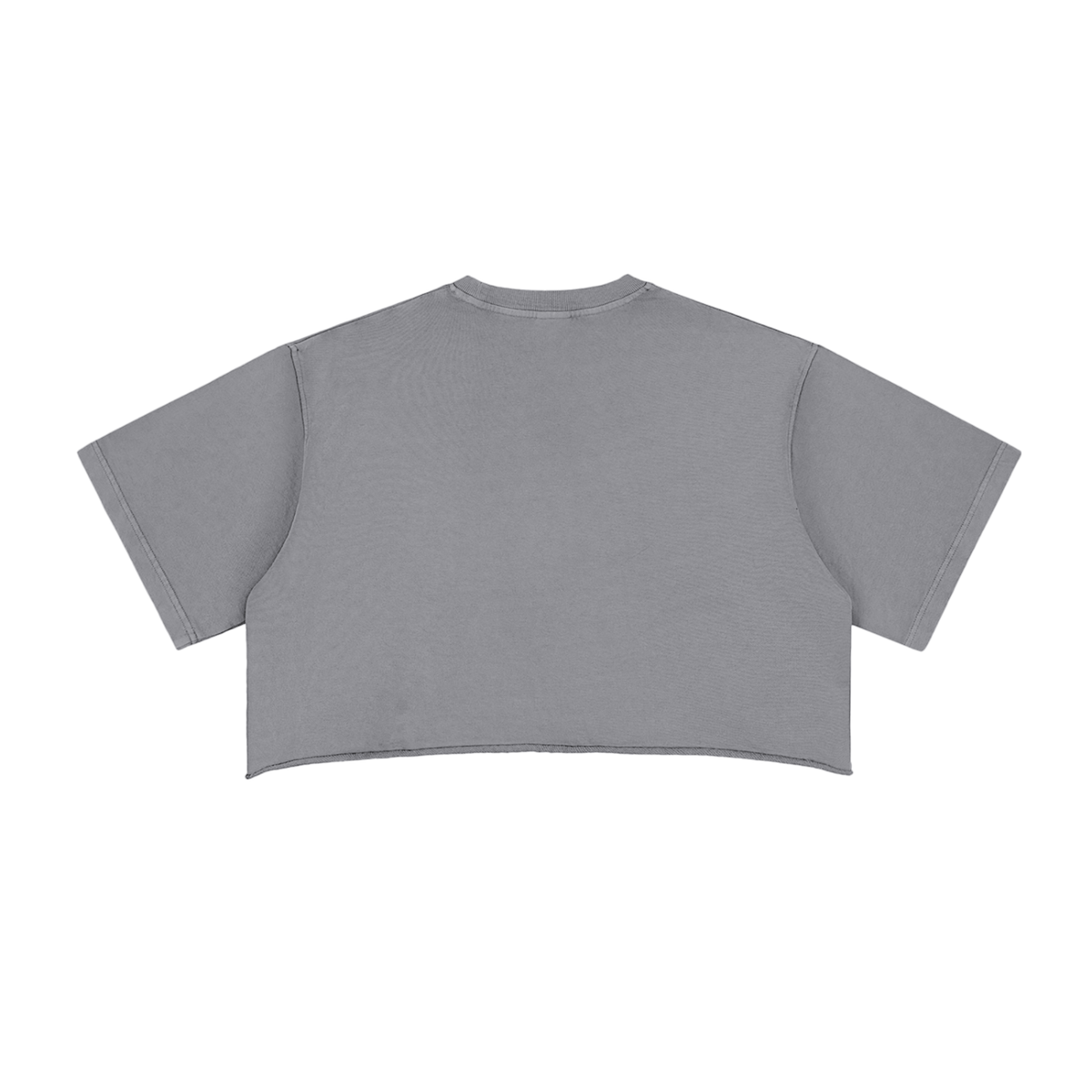 Unisex Snow Washed Drop Shoulder T-Shirt in gray, alternate angle