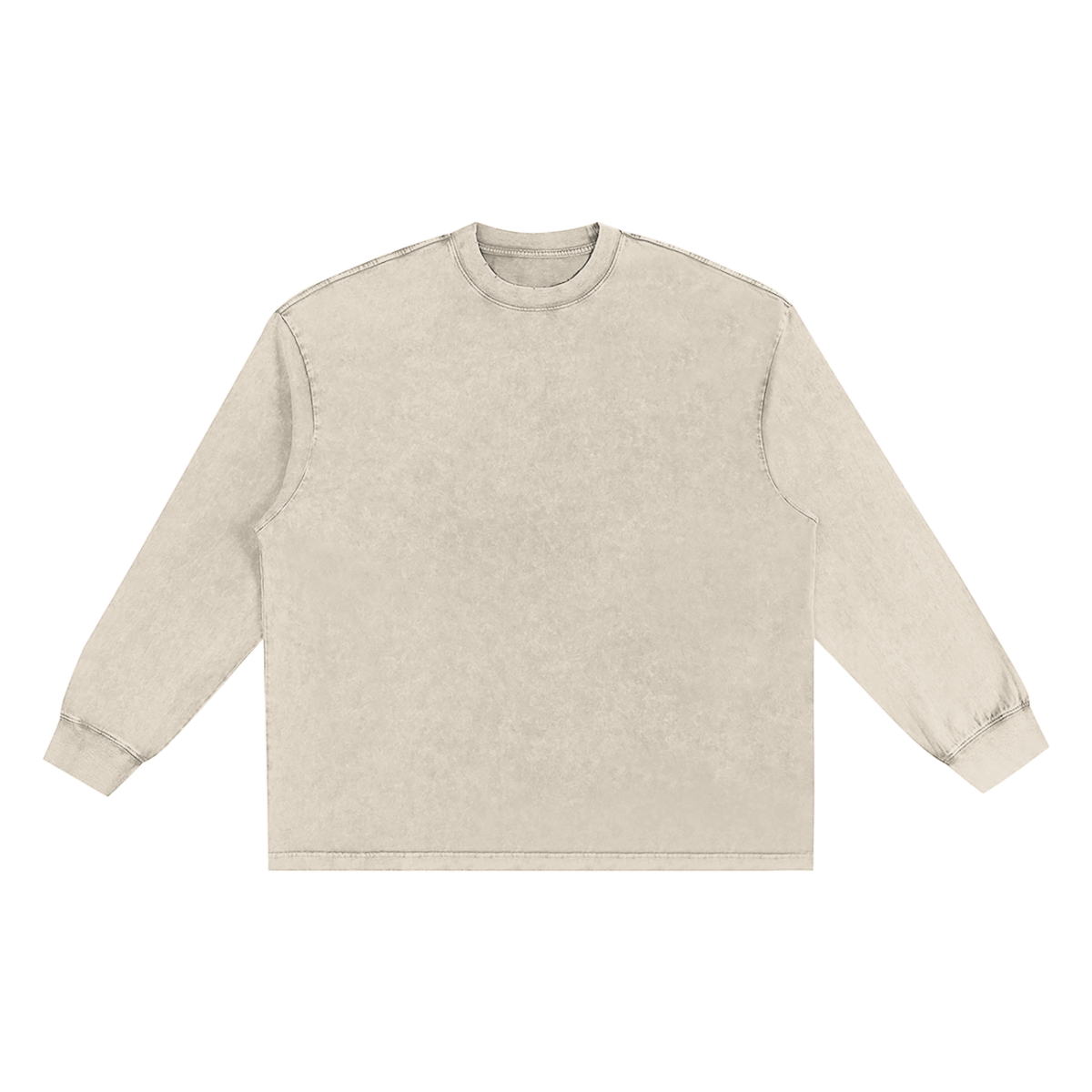 Unisex Snow Washed Frayed Edge T-Shirt in light apricot