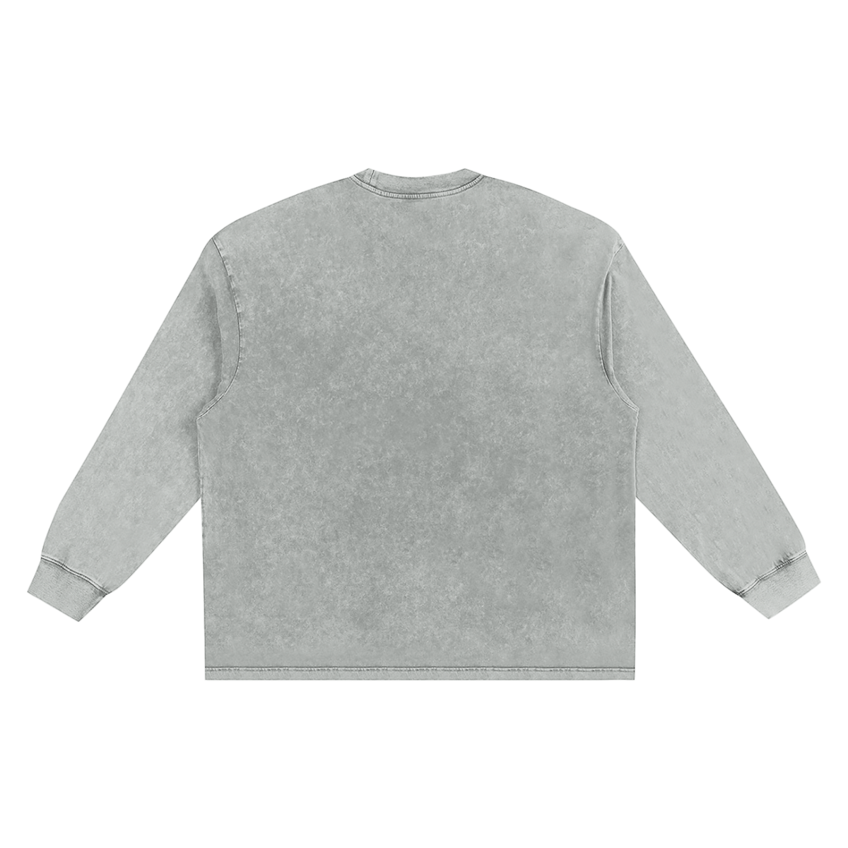 Unisex Snow Washed Frayed Edge T-Shirt in light gray, alternate angle