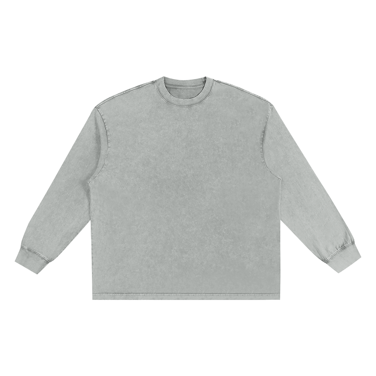 Unisex Snow Washed Frayed Edge T-Shirt in light gray