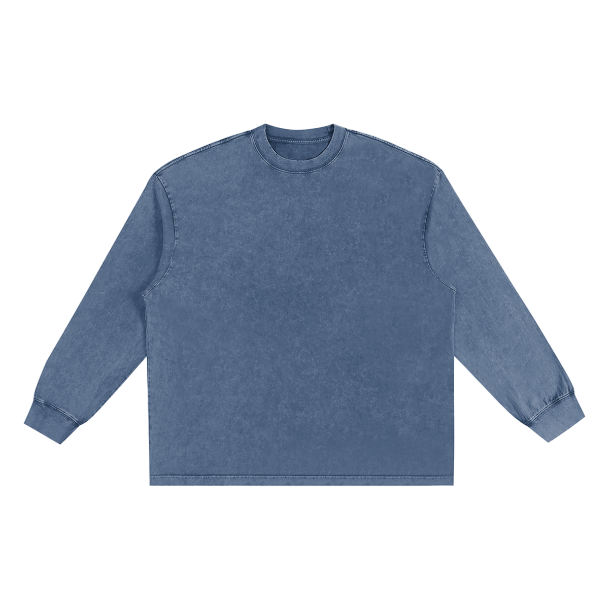 Unisex Snow Washed Frayed Edge T-Shirt in royal blue