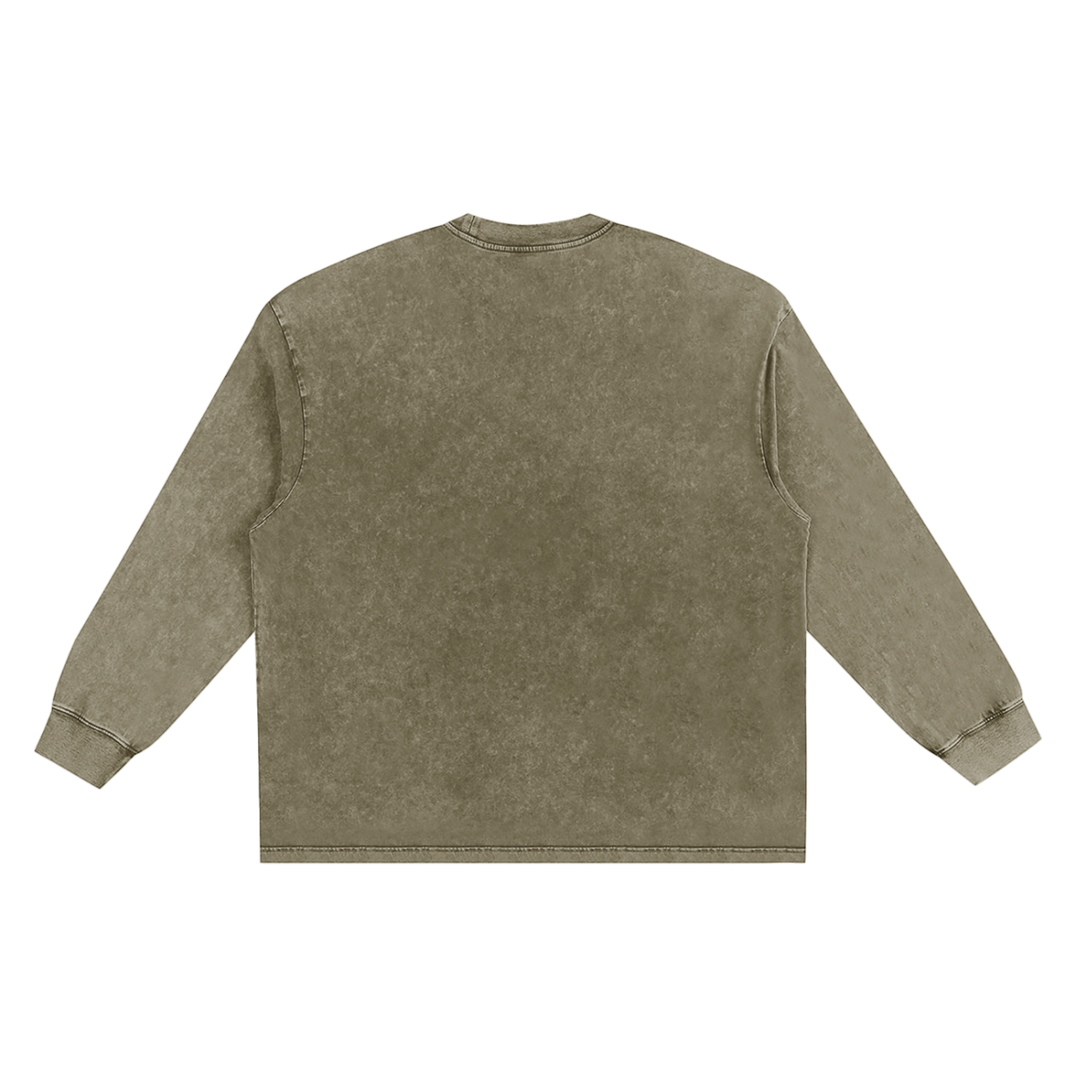 Unisex Snow Washed Frayed Edge T-Shirt in stone gray, alternate angle