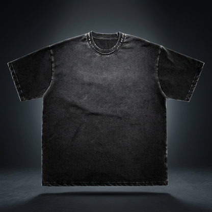 Unisex Snow Washed Frayed T-Shirt