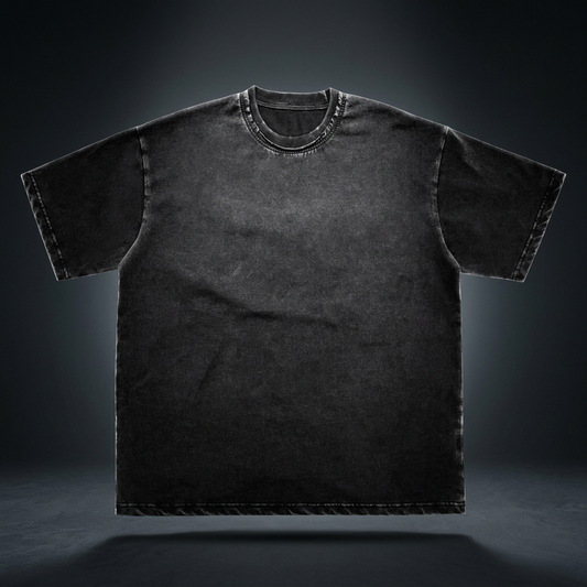 Unisex Snow Washed Frayed T-Shirt