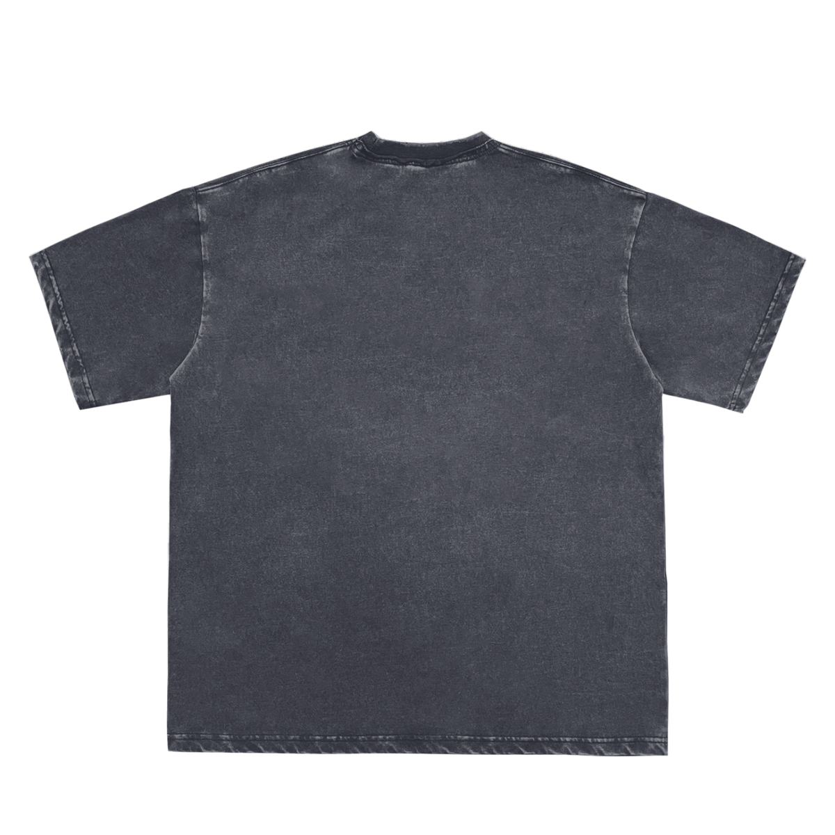 Unisex Snow Washed Frayed T-Shirt in cold gray, alternate angle