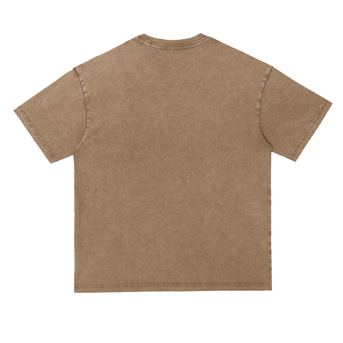 Unisex Snow Washed Heavyweight T-Shirt in coffee, alternate angle