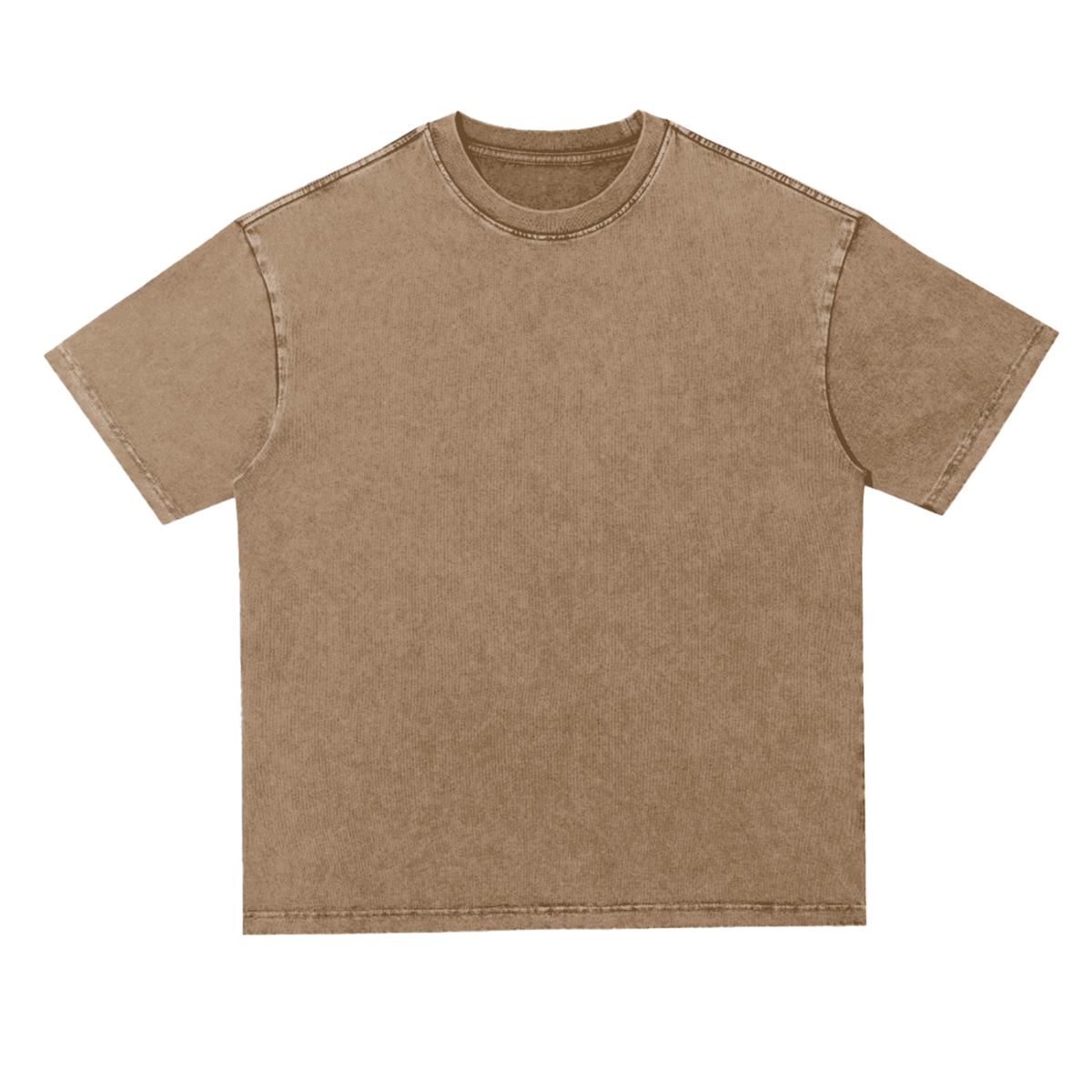 Unisex Snow Washed Heavyweight T-Shirt in coffee