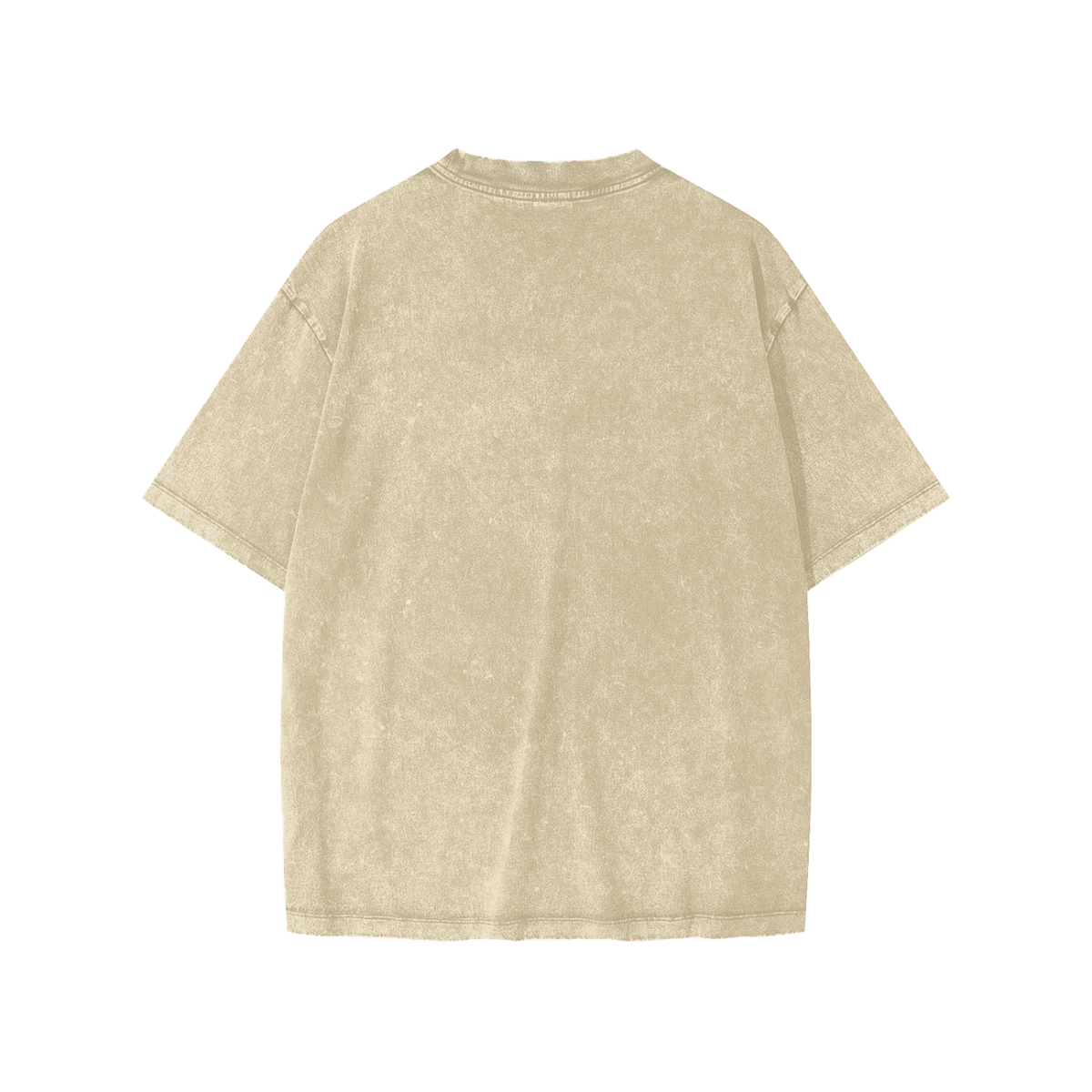 Unisex Snow Washed Kids' T-Shirt in khaki, alternate angle