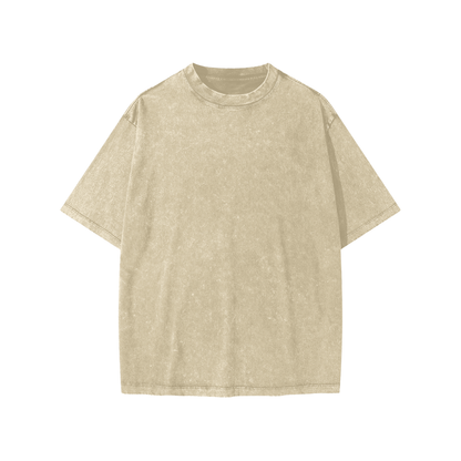 Unisex Snow Washed Kids' T-Shirt in khaki