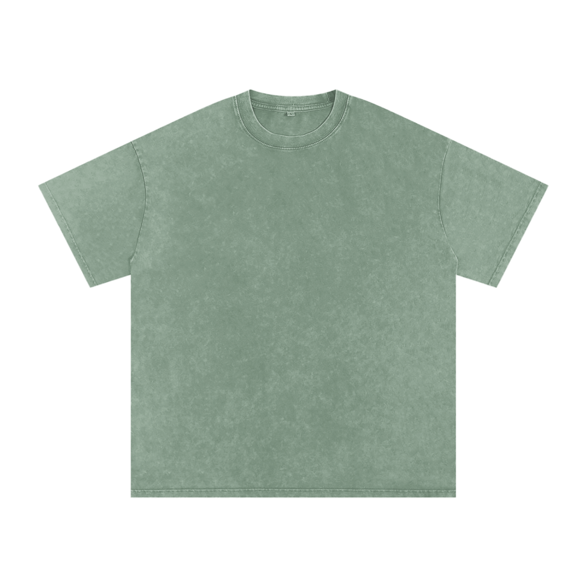 Unisex Snow Washed Oversized Cotton T-Shirt in bean green