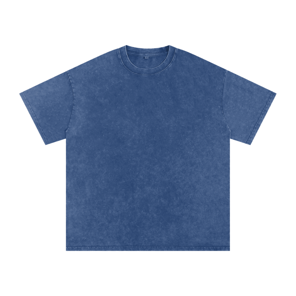 Unisex Snow Washed Oversized Cotton T-Shirt in dark blue