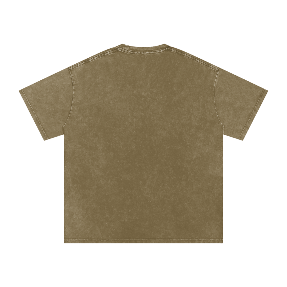 Unisex Snow Washed Oversized Cotton T-Shirt in gray green, alternate angle