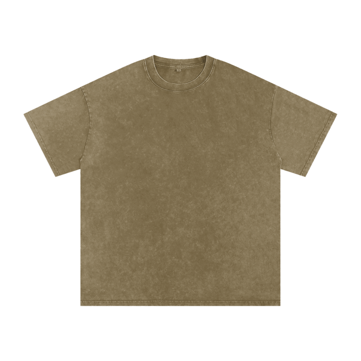 Unisex Snow Washed Oversized Cotton T-Shirt in gray green