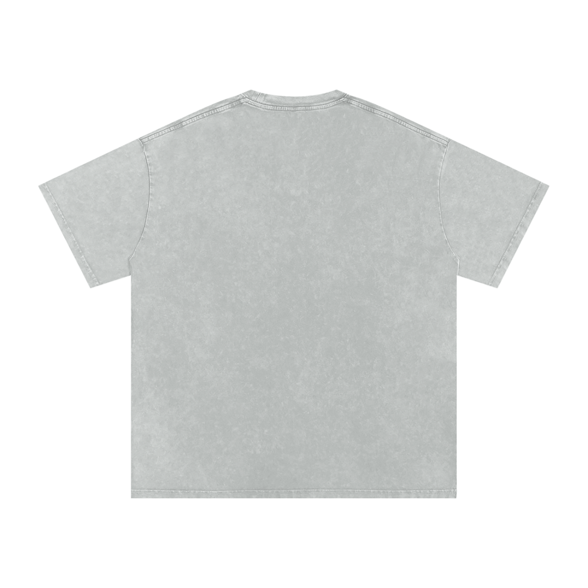 Unisex Snow Washed Oversized Cotton T-Shirt in light gray, alternate angle