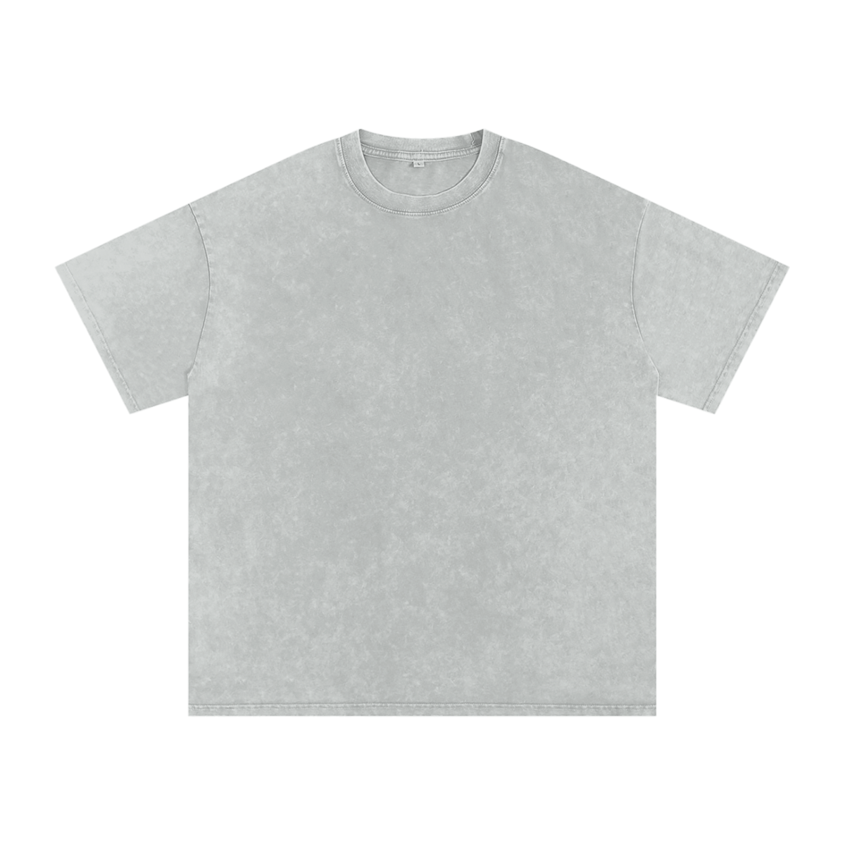 Unisex Snow Washed Oversized Cotton T-Shirt in light gray