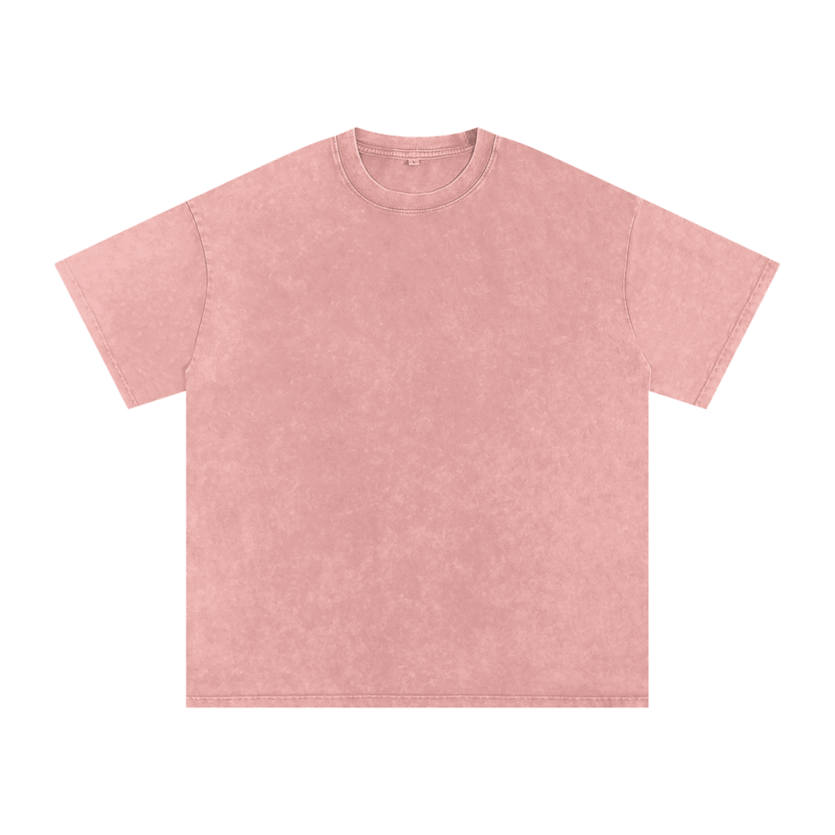 Unisex Snow Washed Oversized Cotton T-Shirt in light pink