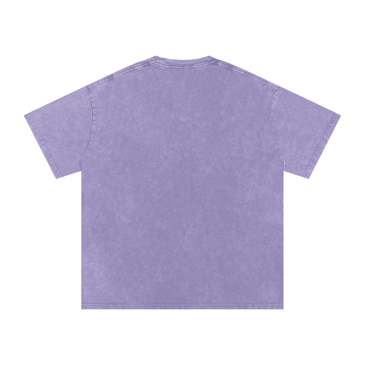 Unisex Snow Washed Oversized Cotton T-Shirt in light purple, alternate angle