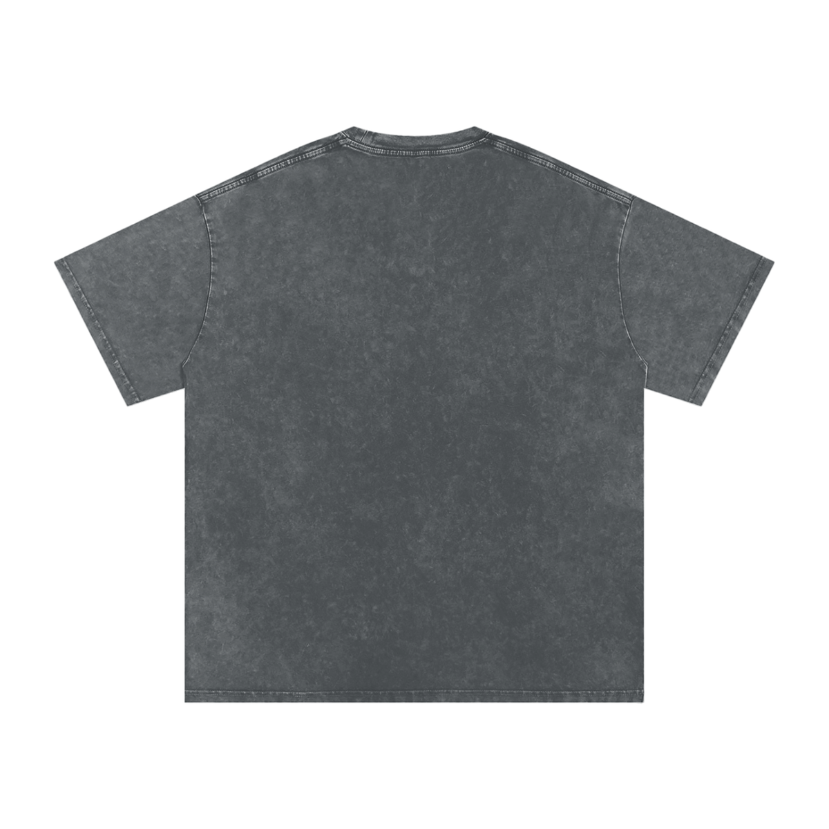 Unisex Snow Washed Oversized Cotton T-Shirt in pirate gray, alternate angle