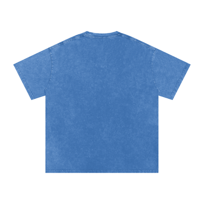Unisex Snow Washed Oversized Cotton T-Shirt, view 44