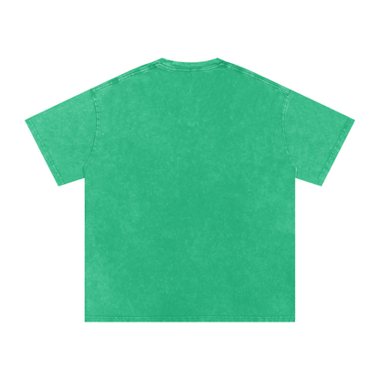Unisex Snow Washed Oversized Cotton T-Shirt, view 46