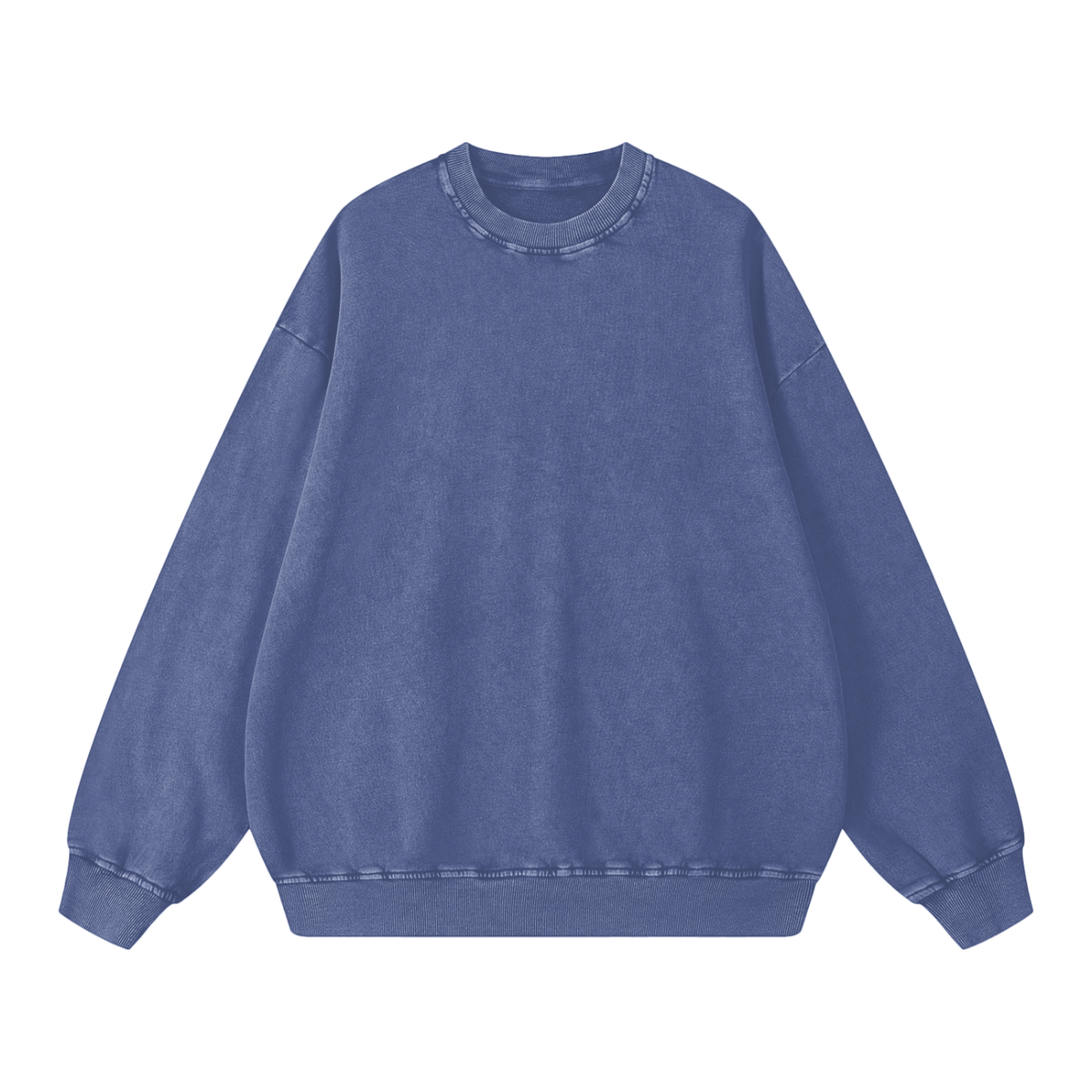 Unisex Snow Washed Oversized Sweatshirt in blue