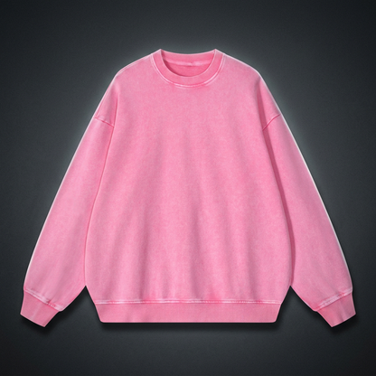 Unisex Snow Washed Oversized Sweatshirt