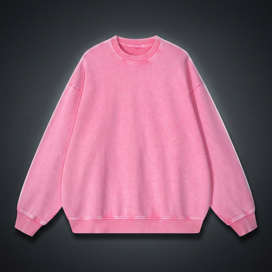 Unisex Snow Washed Oversized Sweatshirt