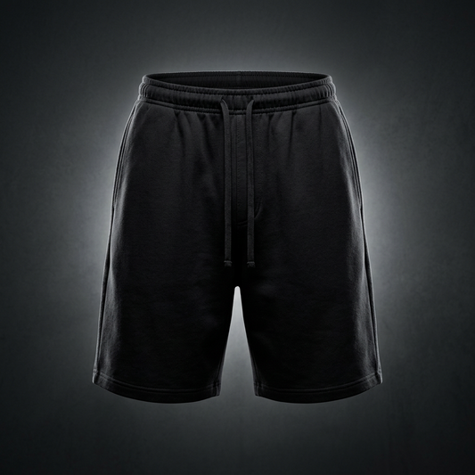 Unisex Snow Washed Raw Hem Shorts
