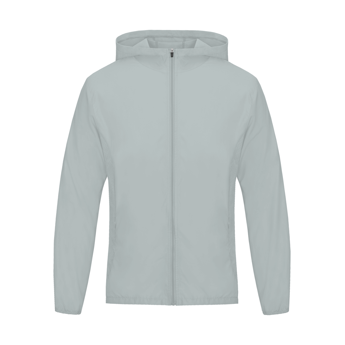 Unisex Soft Hooded Sports Jacket in light gray