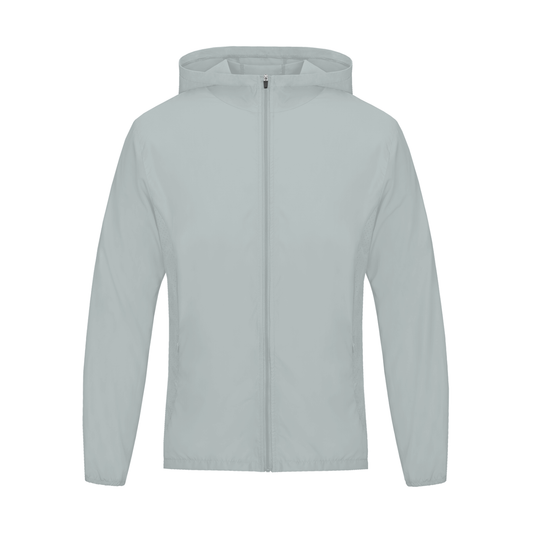 Unisex Soft Hooded Sports Jacket in light gray